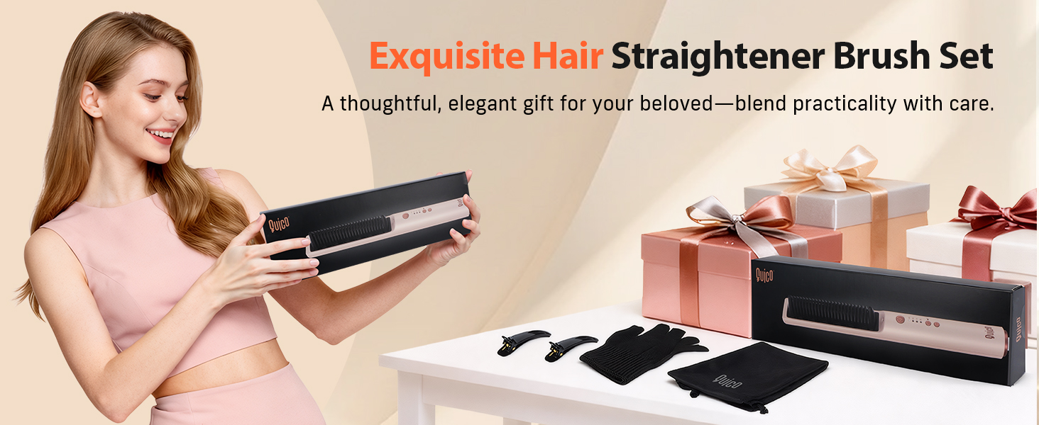 hair straightener brush