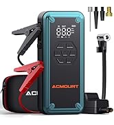 Jump Starter with Air Compressor, Acmount 5000A Car Battery Jump Starter with 150PSI Tire Inflato...