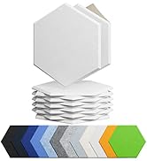 Amantech 12 Pack Acoustic Panels Self Adhesive Sound Proof Foam, High Density Sound Acoustic Foam...