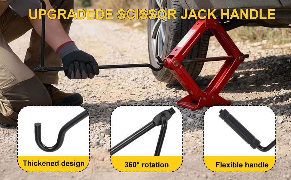 UPGRADEDE SCISSOR JACK HANDLE