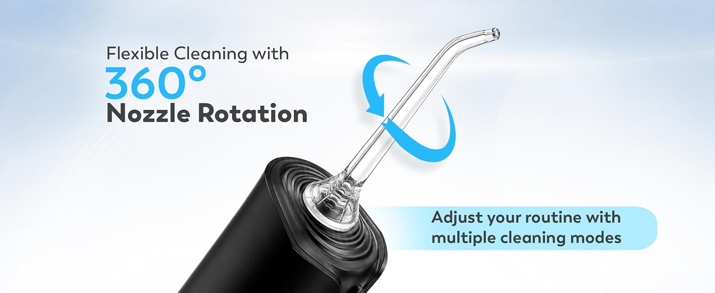 portable dental irrigator rechargeable oral cleaner