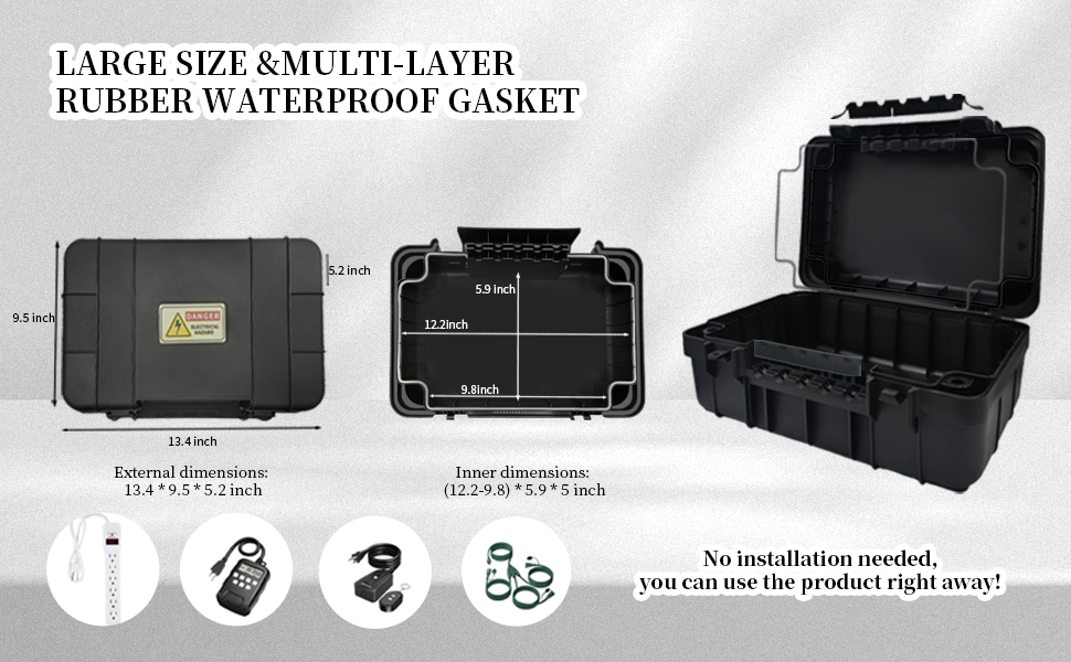 waterproof extension cord cover