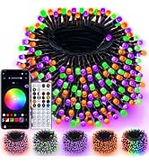 240LED Smart Color Changing String Lights 92FT Halloween Lights App Remote | Music Sync, Multi Co...