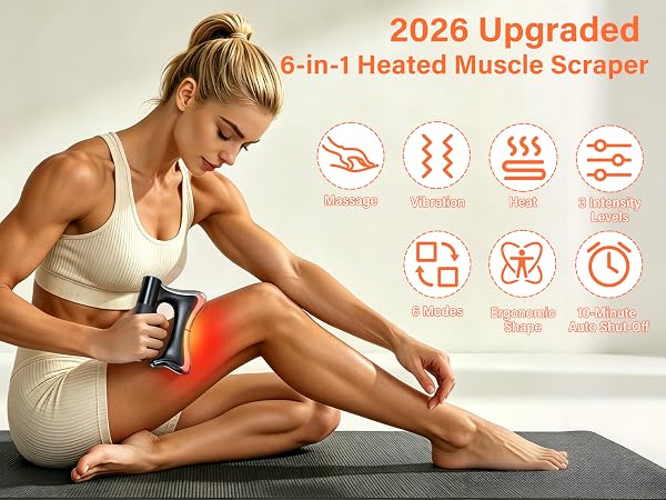 6 Modes Heated Muscle Scraper