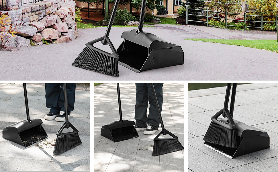 broom and dustpan use