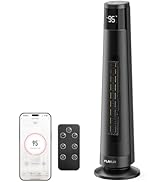 FLANUR 1500W PTC Ceramic Smart Space Heaters for Indoor Use, Portable Heater with Remote &amp; App Co...