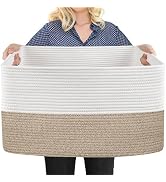 MEGASKET Extra Large Blanket Basket, 23.6
