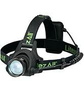 LitezAll LED Headlamp Work Light, 800 Lumen Adjustable Battery Powered Head lamp with 3 Modes, We...