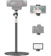 Borenbuir Webcam Stand for Desk,Upgraded 23.8'' Height Adjustable,Webcam Tripod Mount Desktop for...