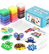 FUNZBO 12000 5mm Fuse Beads Kit - 18 Colors Individual Pack, Christmas Homeschool Arts and Crafts...