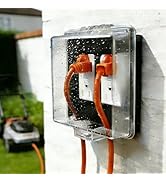 PKLIYH Outdoor Weatherproof Outlet Cover Box-Child Proof Electrical Enclosure for Garden, Pool &amp; ...
