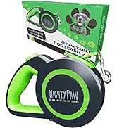 Mighty Paw Retractable Dog Leash 2.0 | 16’ Heavy Duty Reflective Nylon Tape Lead for Pets Up to 5...