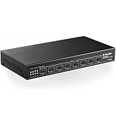 MokerLink 8 Port 10Gbps SFP+ Switch, Support 1G SFP and 10G SFP+, 160Gbps Bandwidth, Fanless Unma...