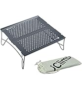 iClimb Mini Solo Folding Table Ultralight Compact for Backpacking Camping Hiking Beach Picnic (Gu...