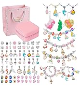 SUYUKI Charm Bracelet Making Kit, Jewelry Making Kit for Girls 6 7 8 10 11 12, Unicorn Mermaid To...