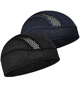 Skull Cap Helmet Liner Beanie, Cooling Mesh Cycling Running Hat for Men Women, Fits Under Helmets