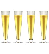 TOPZEA 4 Pack Tall Beer Glass, 13.5oz Bar Cocktail Glasses Old Fashioned Pilsner Craft Beer Mug, ...