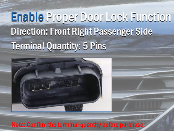 Front Right Passenger Side Door Lock Actuator 81320-2W010 fit for Hyundai Santa Fe XL 2013-2019