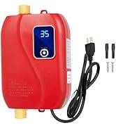 Tankless Water Heater, 110V 3000W Electric Tankless Hot Water Heater Mini Instant Water Heaters U...