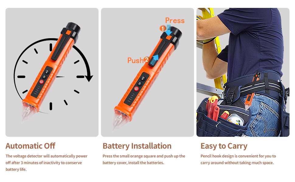2 Pack Non-Contact Voltage Detector
