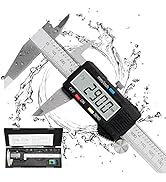 Caliper Measuring Tool, Qfun Vernier Digital Caliper Stainless Steel 6 Inch/150mm, Digital Microm...