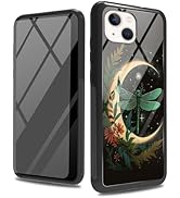 SROJDHFJB for iPhone 15 Plus 6.7" Case with Screen Protector, Slim Phone Case Dragonfly Moon Dsig...
