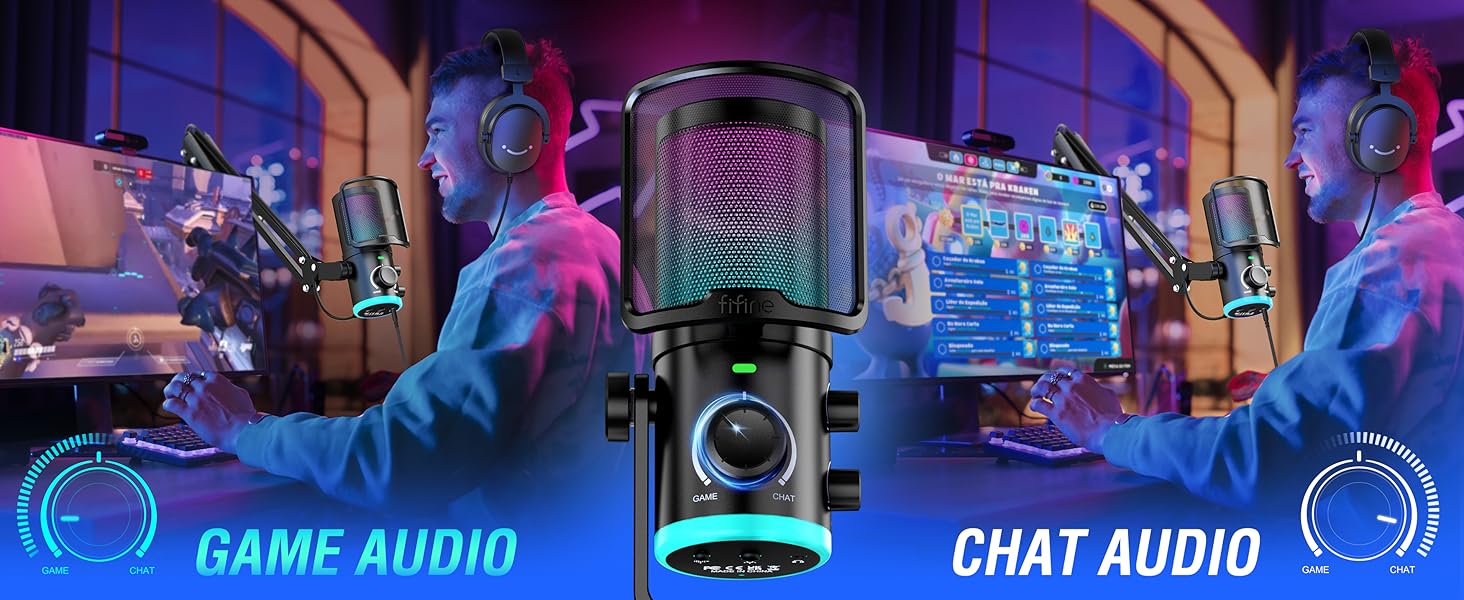 gaming streaming microphone set