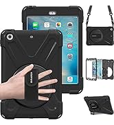 BRAECN for iPad mini 3/ Mini 2 Case,Heavy Duty [Shock Proof for Kids Case] -360 Degrees Swivel St...