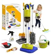 Dreamon Toddler Cleaning Set - 14Pcs Kids Cleaning Toy Set with 2-in-1 Kids Vacuum that Really Wo...