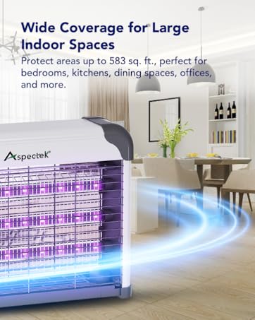Aspectek, LED Bug Zapper, Insect Killer, Mosquito Zapper, Fly Zapper, wide coverage