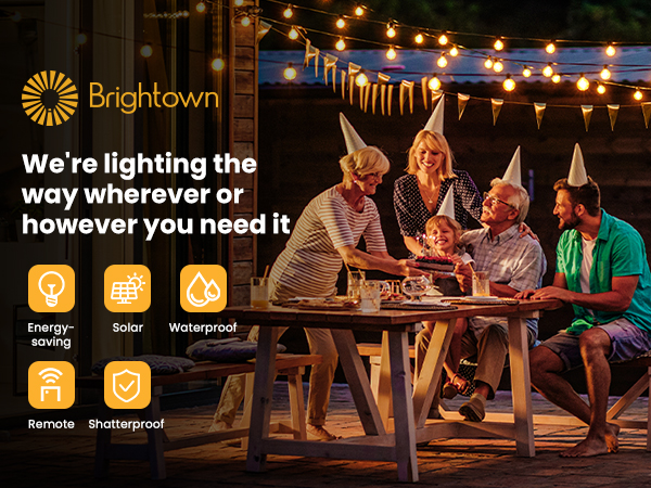 Brightown Solar String Lights