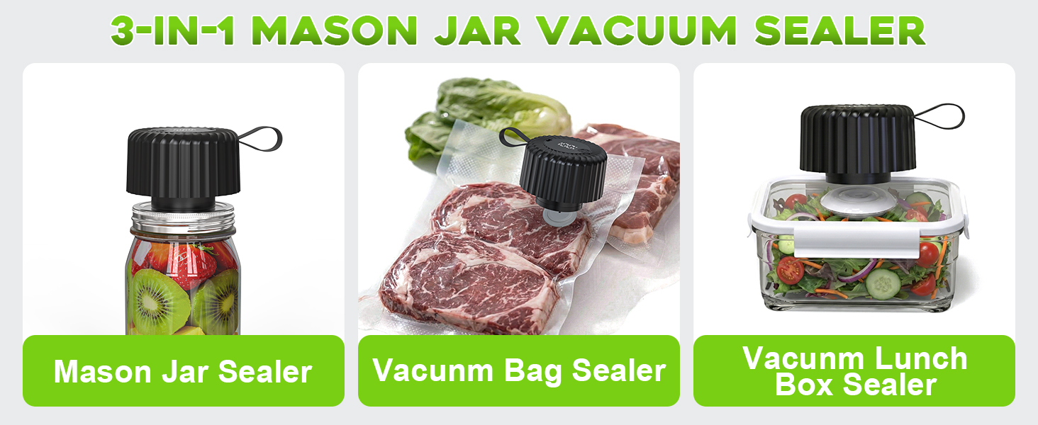 Electric Mason Jar Vacuum