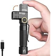EDC Flashlight Rechargeable, 90 Degree Flashlight with Magnet 400 High Lumens NICRON L74 Mini Fla...
