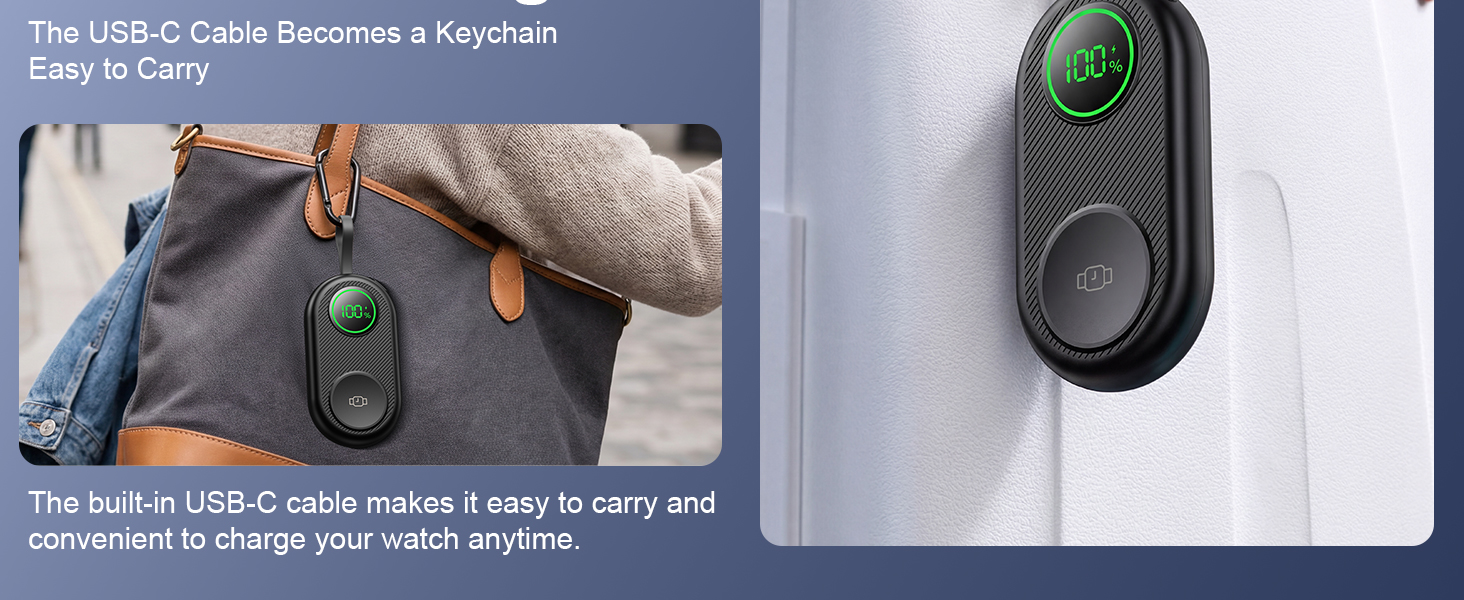 The USB-C Cable Becomes a Keychain Easy to Carry