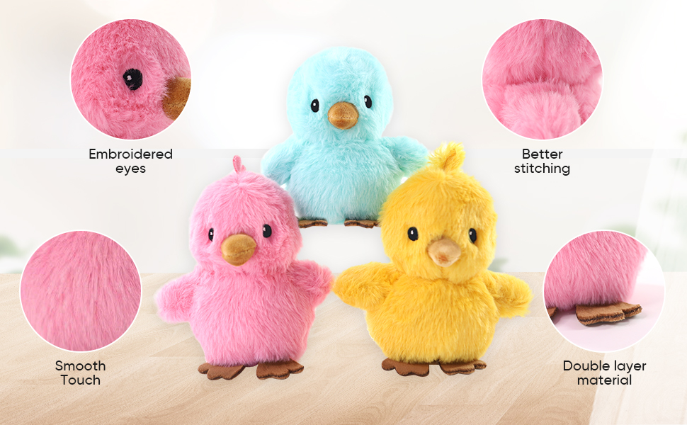 Sew Butiful Squeak Plush Toy, Funny Animal Sets Pet Interactive Play for Small,Medium Dogs