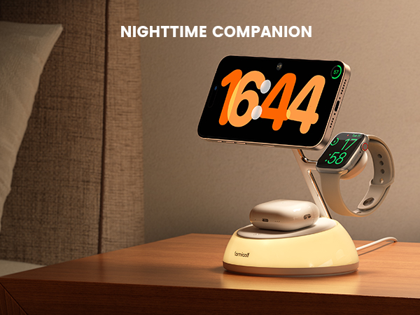 charger travel charging apple wireless foldable magsafe Qi2 nightstand 3 in 1 watch airpods 3-in-1