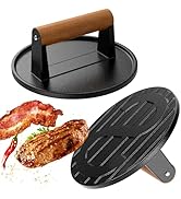 LLAMA VIVA Llamaviva Grill Press with Wood Handle