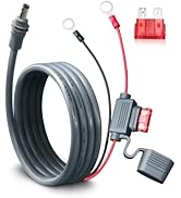 YHPWOQ Direct Battery Power Cable for Starlink Mini, 10FT 16AWG Heavy Duty Ring Terminal to DC Po...