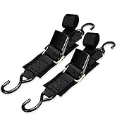 WELLUCK Boat Trailer Transom Tie Downs Straps 1200 LBS, 2" x 4' Adjustable Boat Buckle Transom Ti...