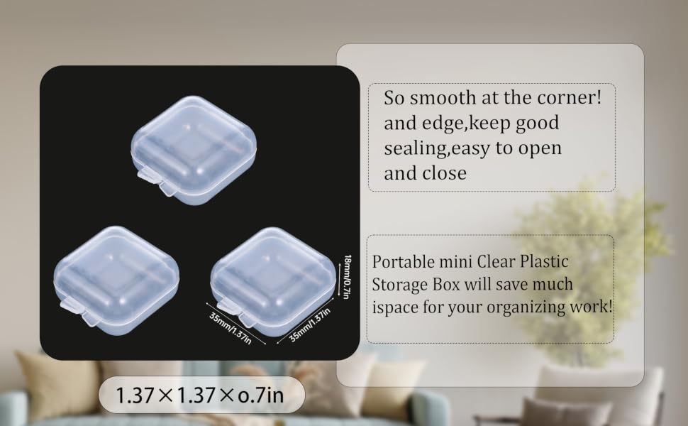 Mini Clear Plastic Box