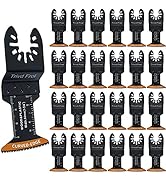 100Pcs Curved-Edge Oscillating Tool Blades Professional Universal Oscillating Saw Blades Wood Mul...