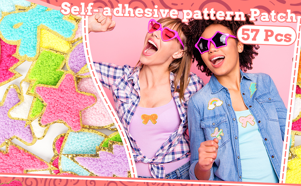 57PCS pattern patches