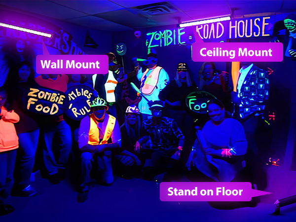 black light party