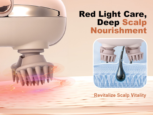 Red Light Scalp Massager Hair Growth