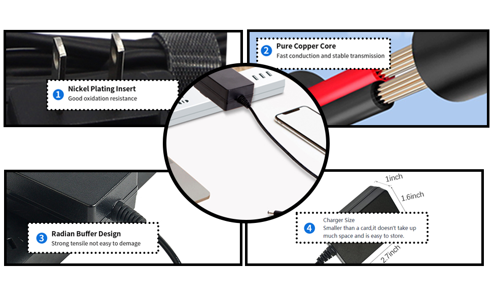 18V 1A Charger Power Supply Adapter