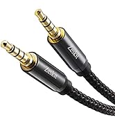Zeskit Premium 3.5mm Jack Male to Male AUX Audio Cable, TRRS 4 Poles for Headphones with Mic, Spe...