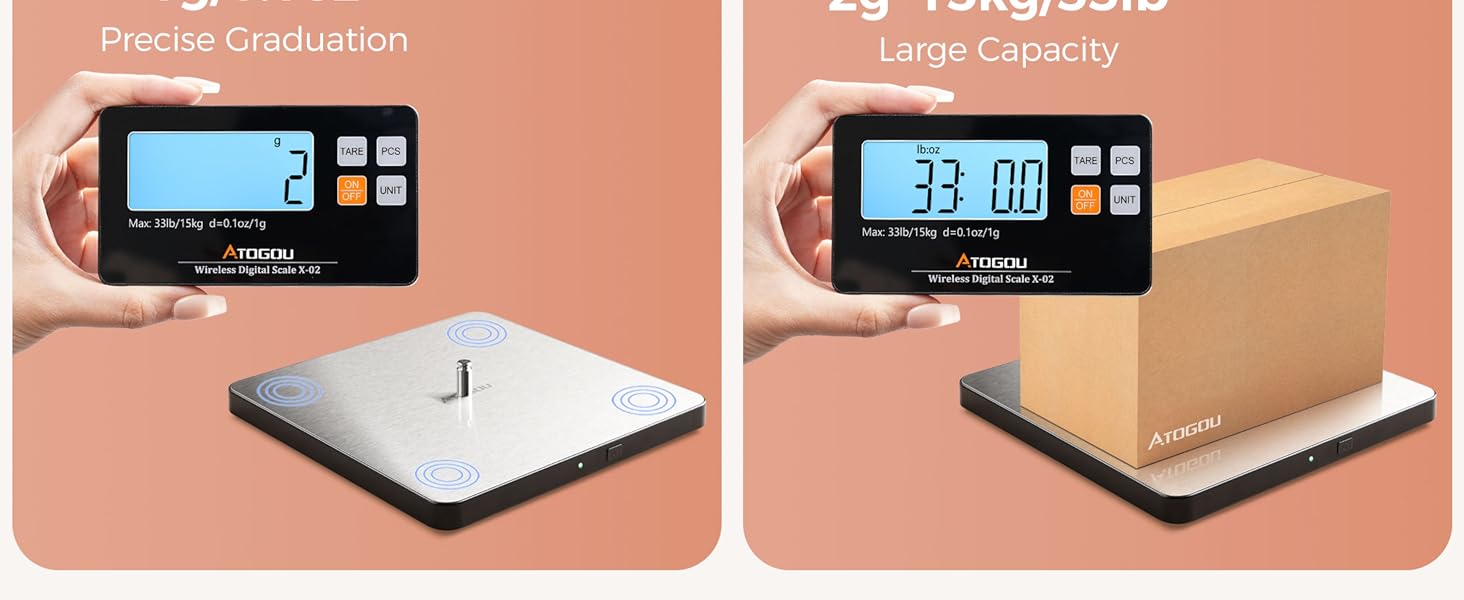 Atogou Upgraded Wireless Food Scale