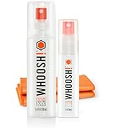 WHOOSH! Laptop Screen Cleaner Spray and Wipe - 3.4 + 1 fl oz + 2 Microfiber Cloths - Duo with Lar...