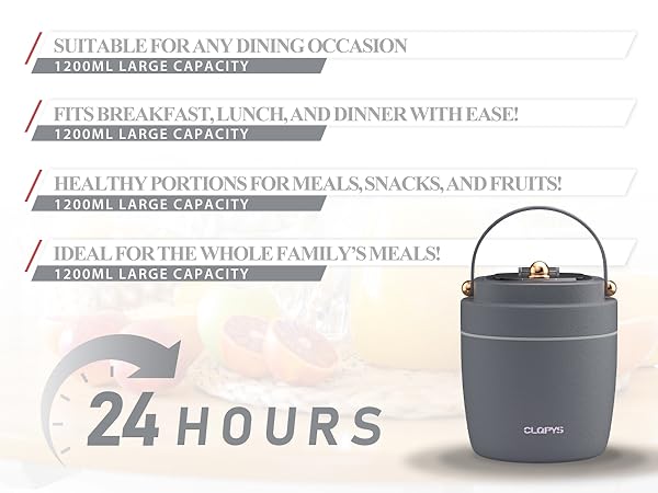 40oz Stainless Steel Vacuum Insulated Food Jar
