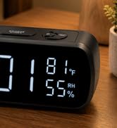 Alarm Clock Radio for Bedrooms with Battery Backup